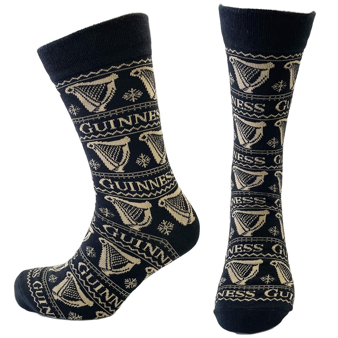 Guinness Black/Gold Harp Socks
