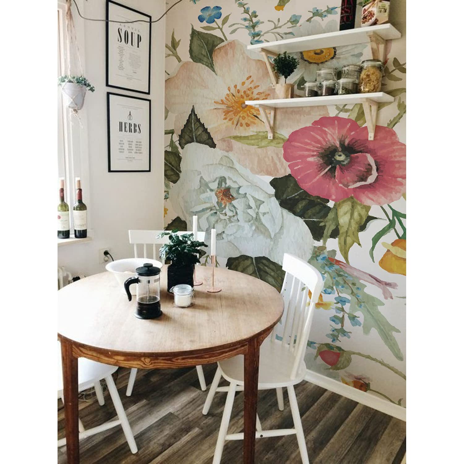 Décoration meuble de prestige papier peint fleurs bouquetwork 208x146 cm haut de gamme