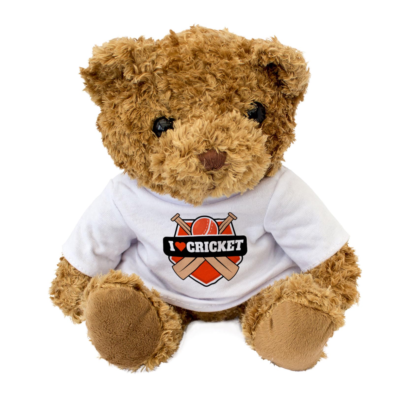 Big Red Egg I LOVE CRICKET - Teddy Bear - Cute Soft Cuddly Charming - Gift Present, Brown - Image 2