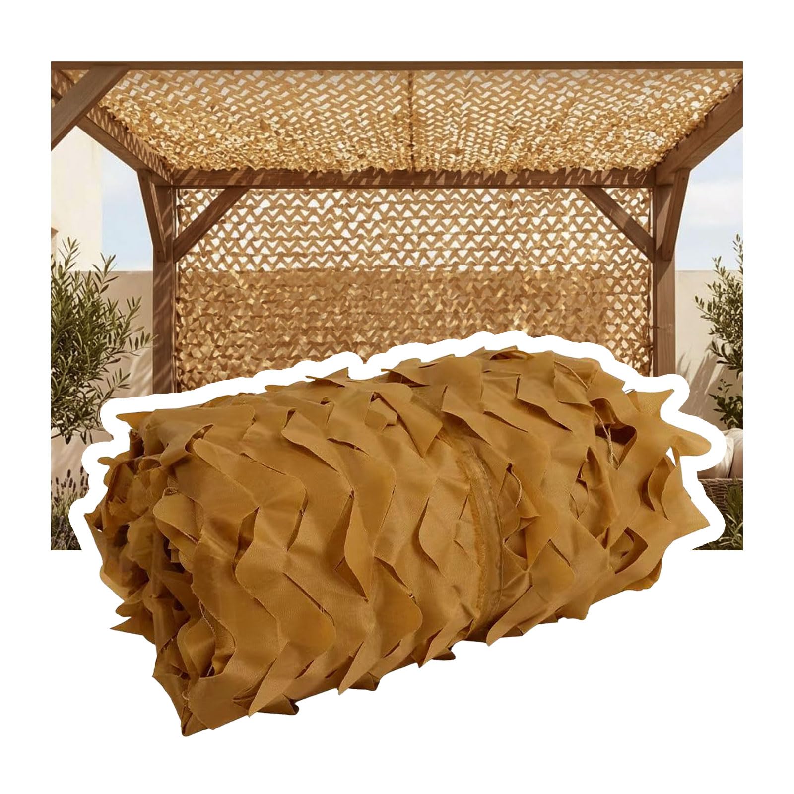 Generisch Tarnnetz Jagd Camouflage Netz Tarnung Net | Oxford-Gewebe, Luftdurchlässig, Sichtschutz Netz Garten, für Terrasse Pergola Jagd Airsoft Deko