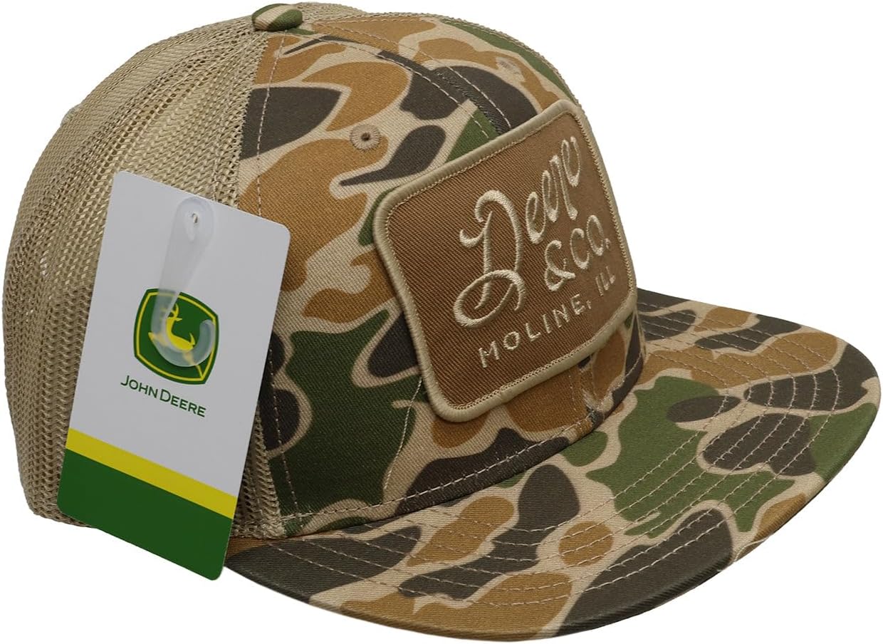 John Deere Men's Camo Deere Script Patch Hat/Cap - Image 3