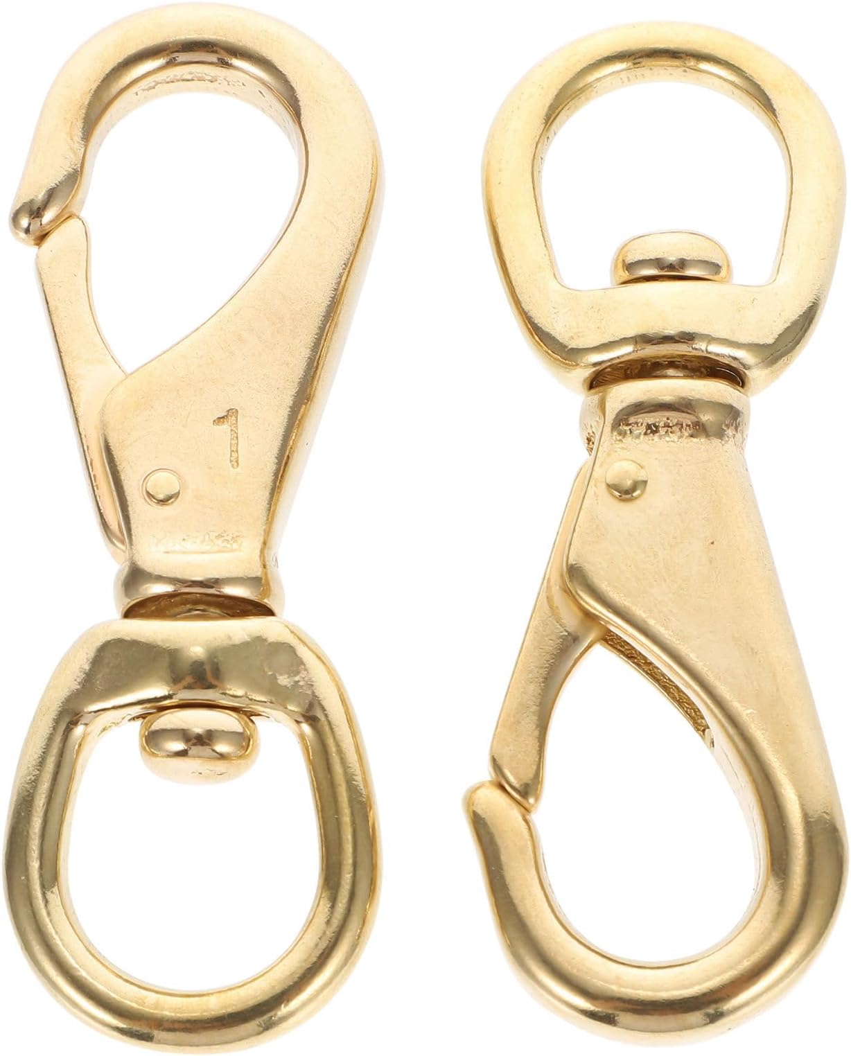 60 Pack Key Chain Clip Hook Swivel Clasp with D Ring Clip