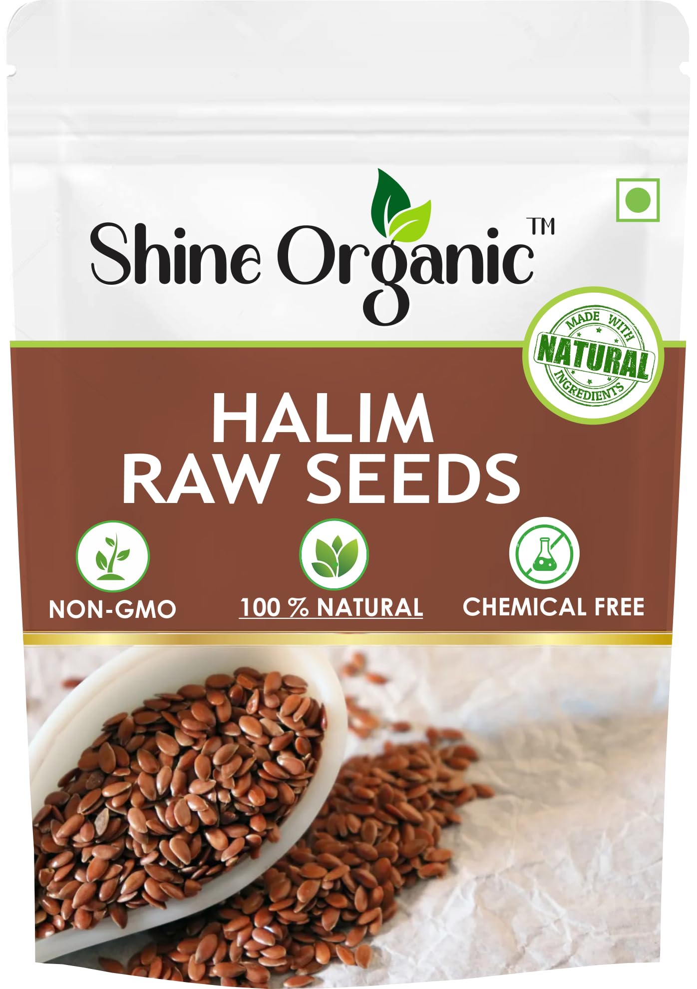 Shine Organic Halim Seeds 250gm Natural Aliv Seeds Haleem Seeds Rich in Plant Protein and Dietary Fibre Nutritious Superfood for Cooking Baking and Daily Meals