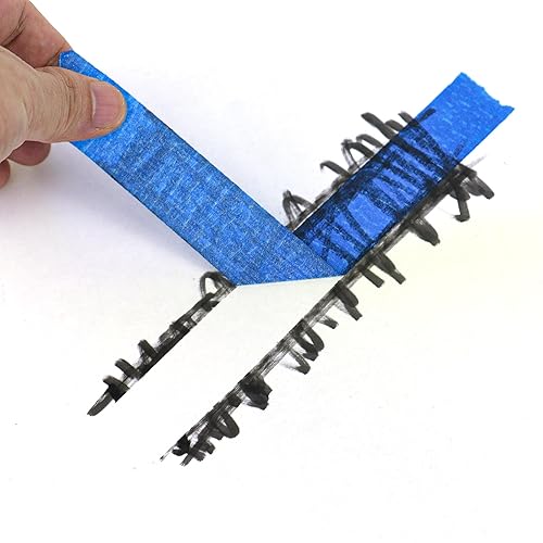 Miniatura 8 de Paquete de 2 Cintas Azules para Pintores - Cinta de Enmascarar de 1 Pulgada de Ancho - Multisuperficie, Adhesión Inteligente, Interior y Exterior -