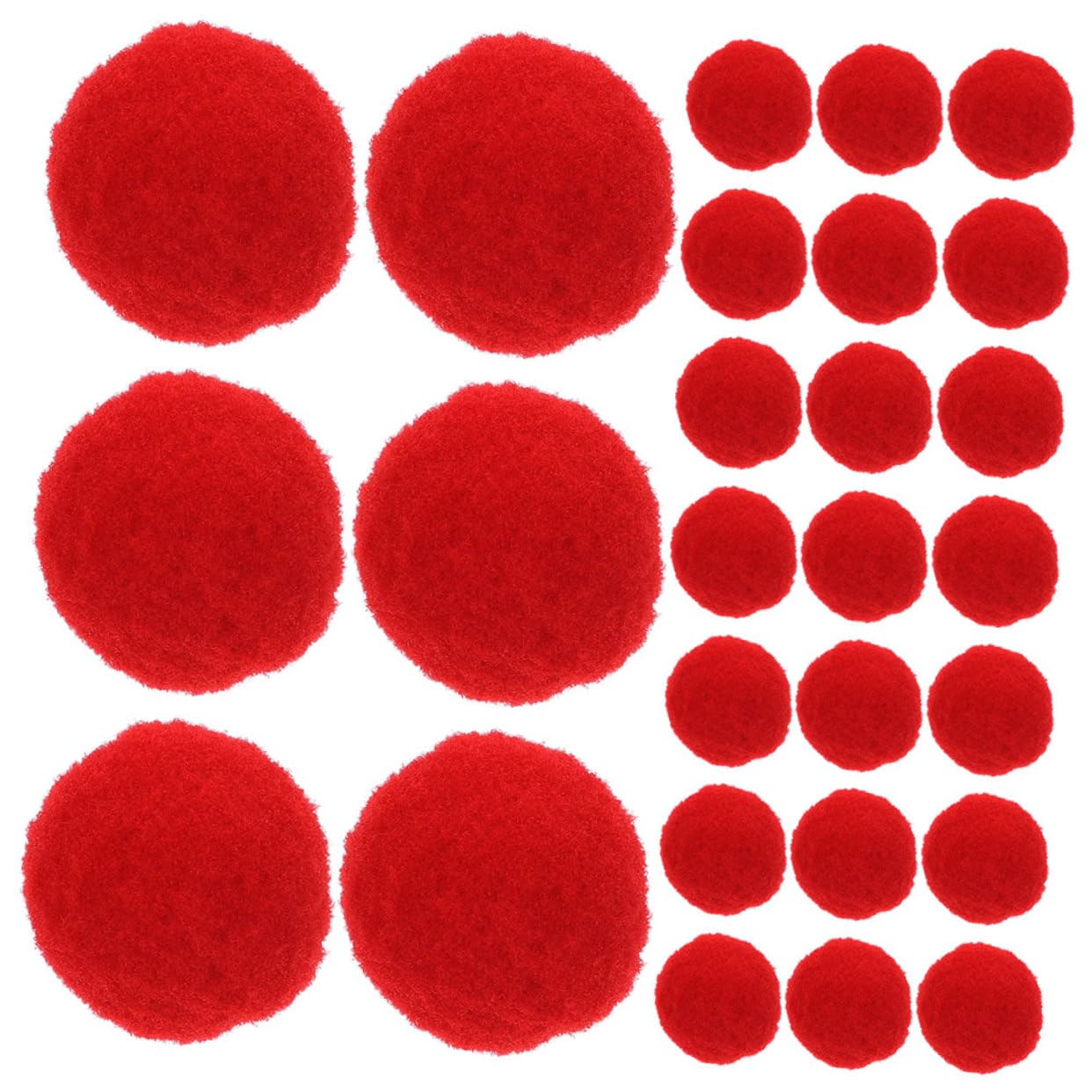 LOLIPPYY 600 Piezas Unidades Pompones Artesanales Rojos Suaves y Esponjosos para Manualidades y Actividades Educativas y Adultos