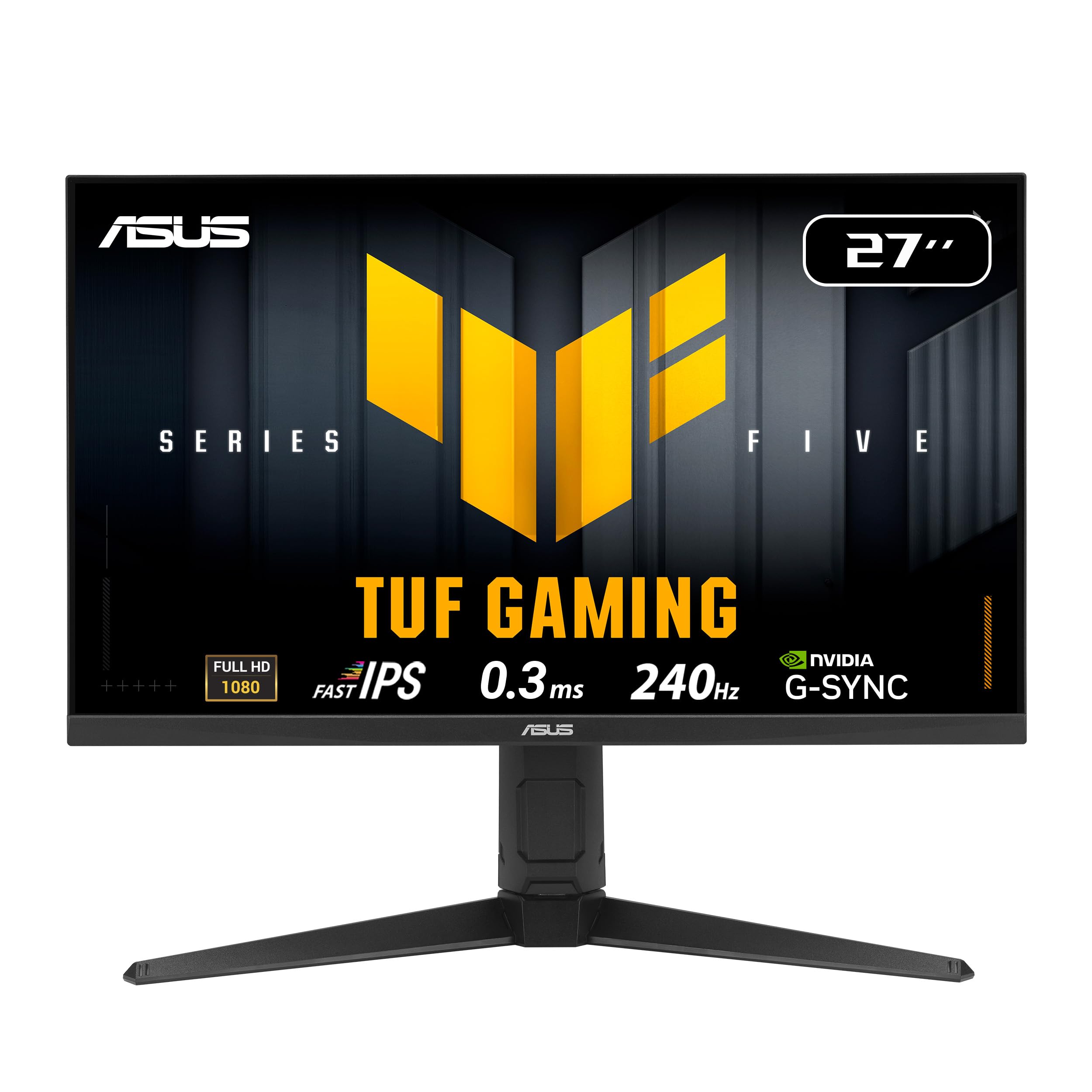 ASUS TUF Gaming VG279QML5A - Monitor de 27", Panel Full HD Fast IPS, 240Hz, 0,3 ms, G-Sync, AMD FreeSync Premium, ELMB Sync, 99% sRGB, Ajuste de Altura, DisplayWidget Center, AI Gaming