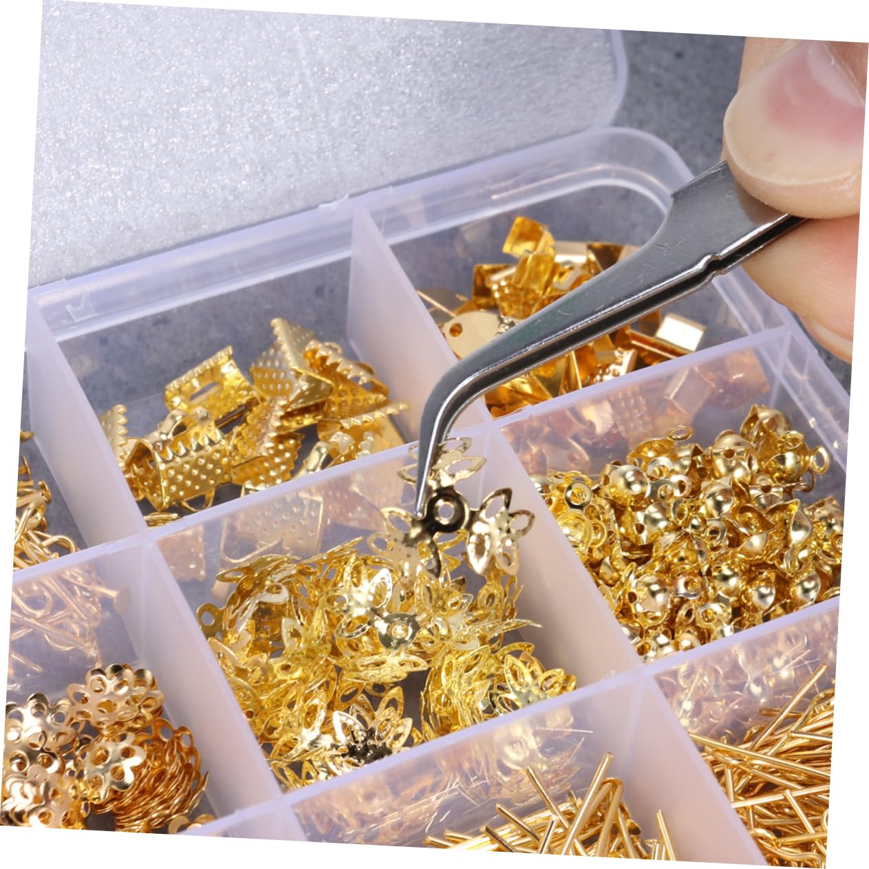 HOMSFOU Kit per Creare Gioielli in Metallo Pinze e Accessori