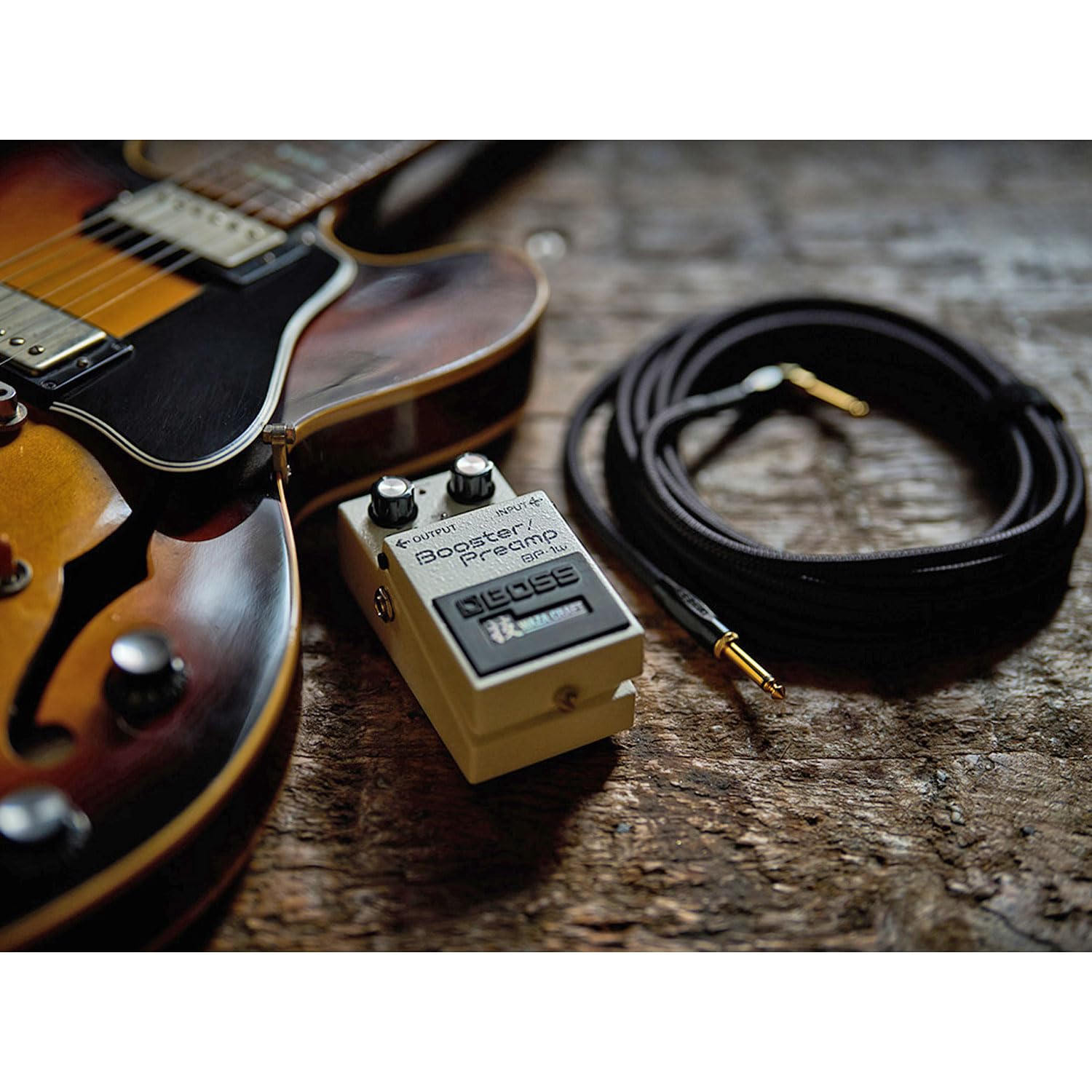 Boss BP-1W Booster Preamp Waza Craft Edition + keepdrum Klinkenkabel