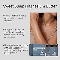 Vista 5 de Overnight Sleeping Cream, Hydrating Night Cream for Dry Rough Skin with Magnesium Chloride, Shea Butter & Mango Extract, Lightweight Non-Greasy