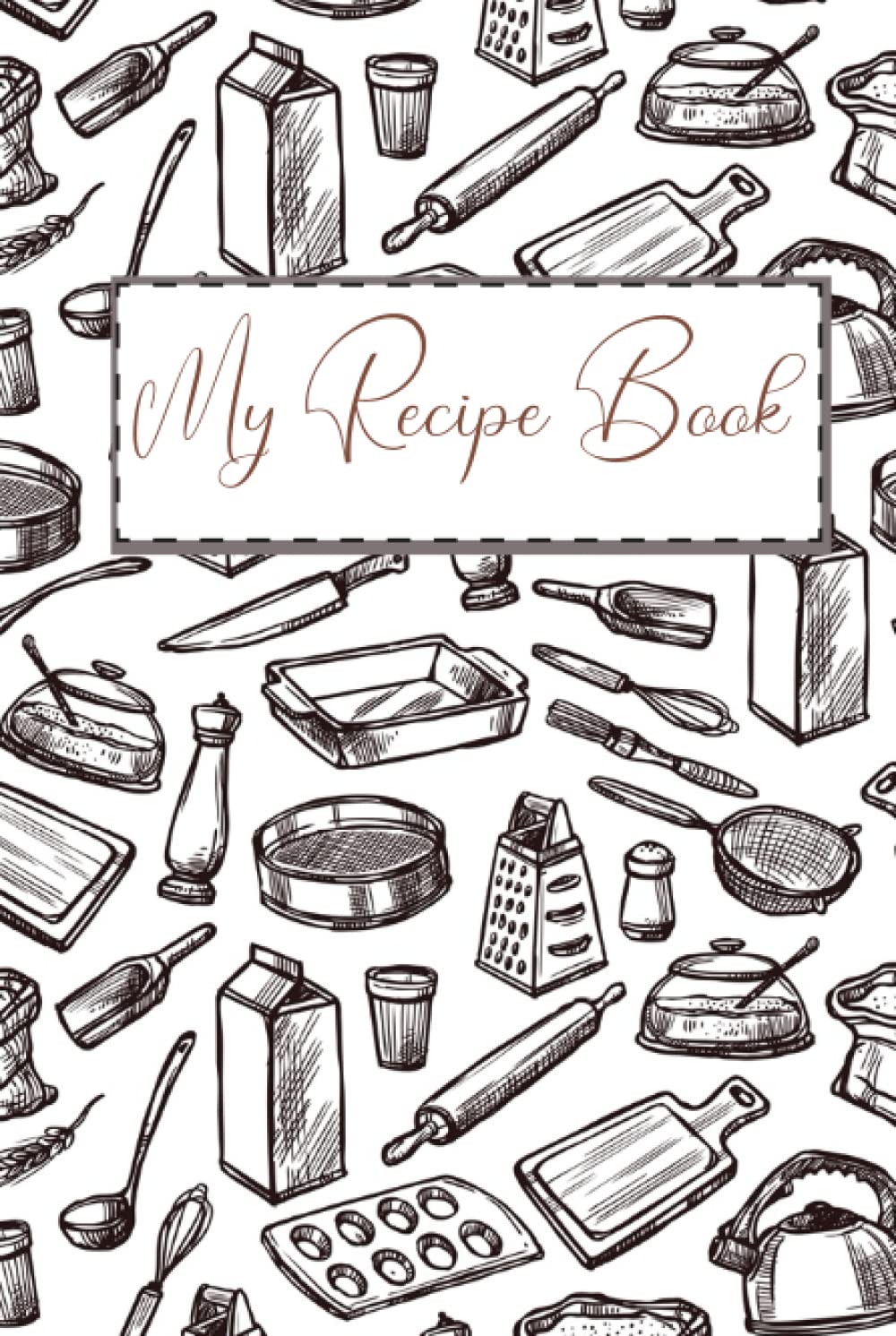 Blank recipe book to write in your recipes for men hardcover: for people who enjoy cooking
