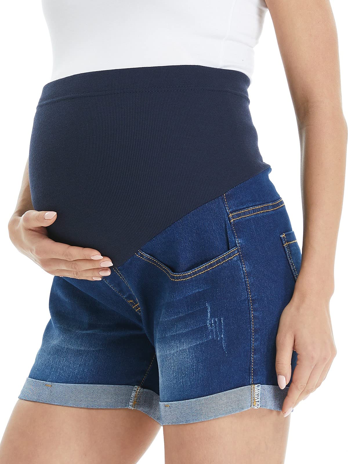 Maternity Pants Straight Leg 5 Pockets Cargo Pants Work Pants Comfy Pregnancy Pants for Women