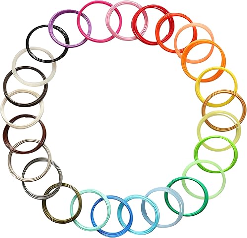 Miniatura 7 de DO3D 15 colores brillantes de 0.069in de recambio de filamento de ácido poliláctico (PLA) 3D, cada color es de 10 pies, total de 150 pies, paquete