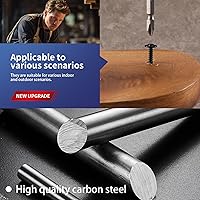 Vista 4 de #8 x Tornillo de madera de 1-1/2 pulgadas, 100 piezas de acero de aleación, cabeza de armadura de rosca estándar, rápido autorroscante, óxido negro