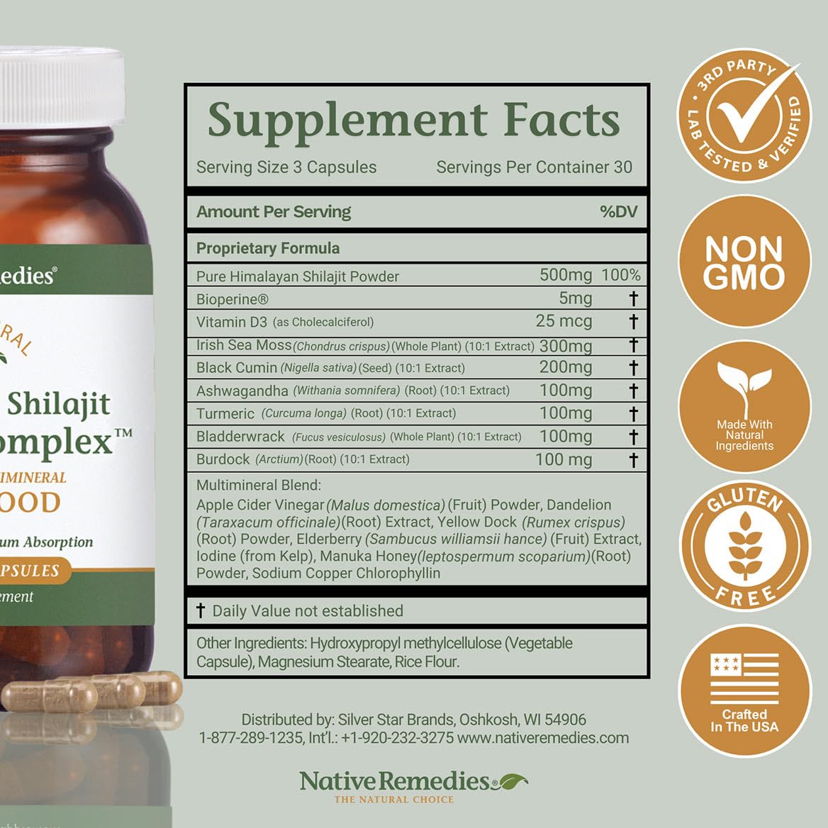 Native Remedies Sea Moss & Shilajit Complex - Natural Energy & Immune — Amazon image 7