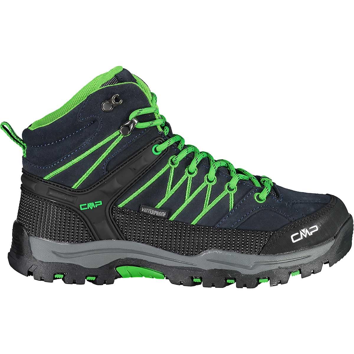 CMP Kids Rigel Mid Trekking Shoes Wp, Scarpe da trekking Unisex - Bambini e ragazzi, B Blue Gecko, 41 EU