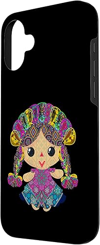 Vista 62 de iPhone 13 Pro Max muñeca mexicana, maria, mazahua arte huichol, lele, estuche