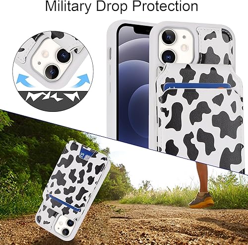 Miniatura 6 de Havaya Funda para iPhone 12 Mini, cartera compatible con Magsaf 2 en 1, desmontable magnética con tarjetero y ranura trasera para tarjetas, ranura