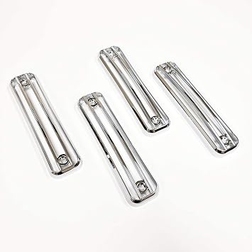 LEDIN Side Marker Guard Trim Protector Compatible for 2003-2009 Hummer H2 SUV SUT Chrome 4 PCS