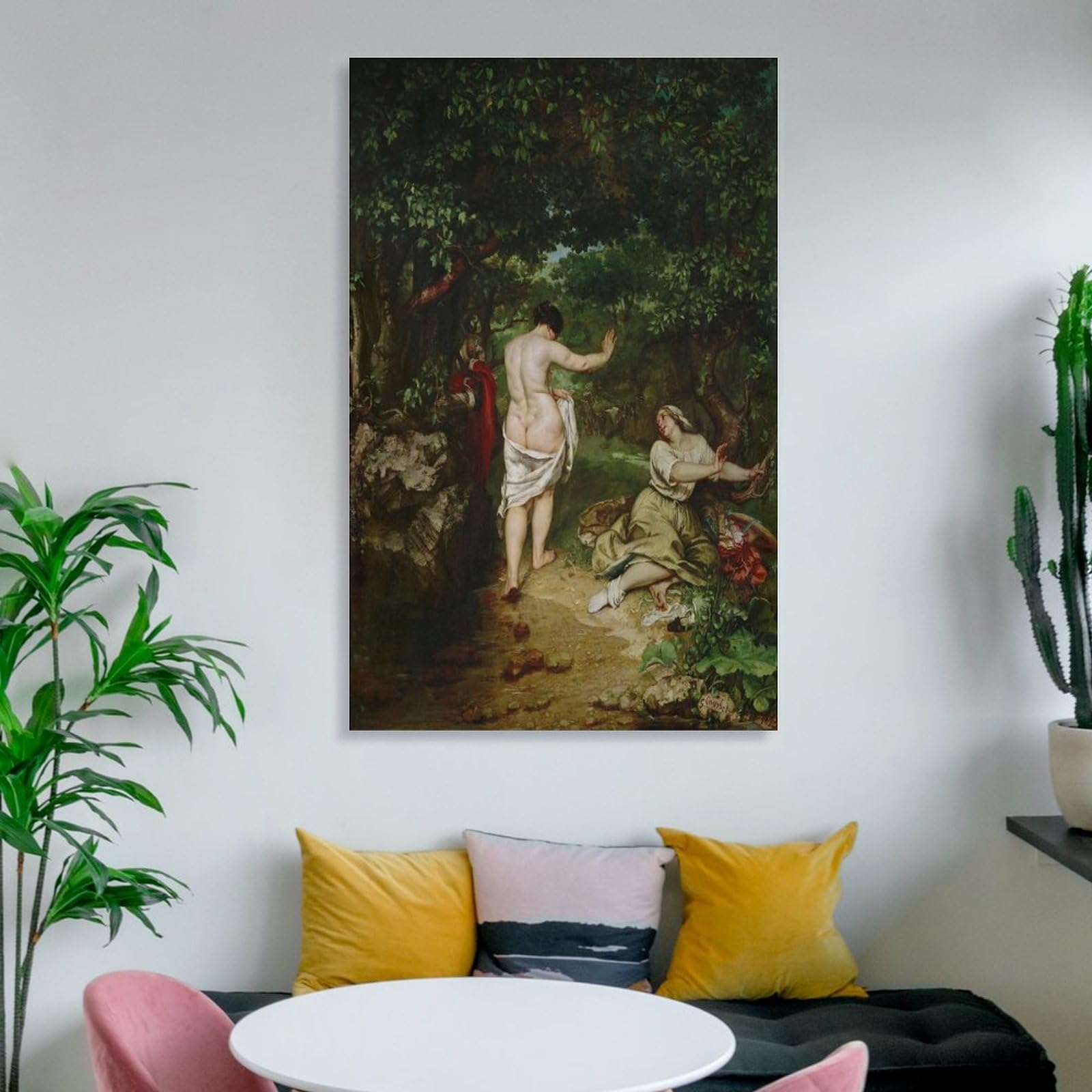 ギュスターヴ・クールベ、【麦を篩にかける女たち】、希少な額装用画集より ギュスターヴ・クールベ、【麦を篩にかける女たち】、希少な額装