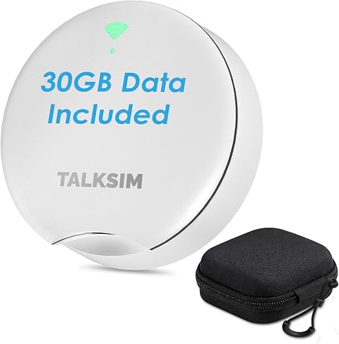UFO Mobile Hotspot Works with AT&T and Verizon(White, 30GB) | 4G LTE, Portable WiFi Hotspot MiFi Device with Carrying Case, Connected 10 Devices, USA Coverage, No Contract