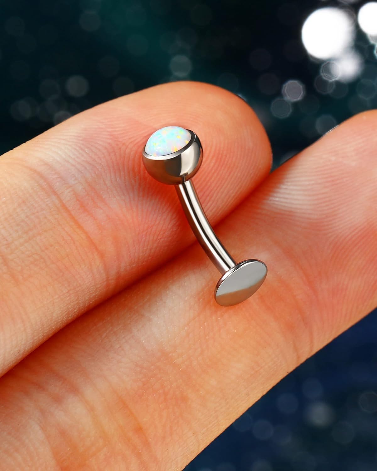 Cocharm Floating Belly Button Rings - Titanium Navel Rings for Women, Threadless Flat Bottom Belly Piercing Jewelry, Hypoallergenic - Image 3