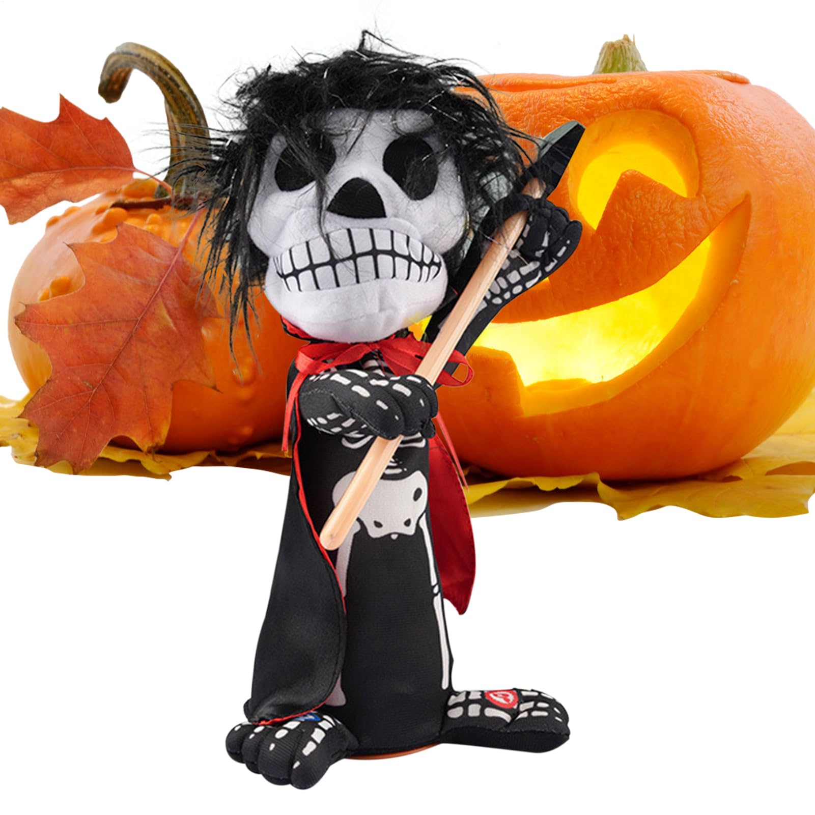 Squelette d'Halloween frisson garanti avec cet accessoire de cimetiere sonore