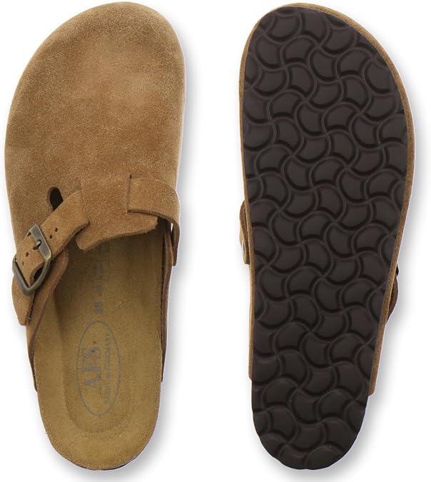 AFS-Schuhe 2900 Comfortable Women's Slippers Clogs for Women Made of Leather Made in Germany
