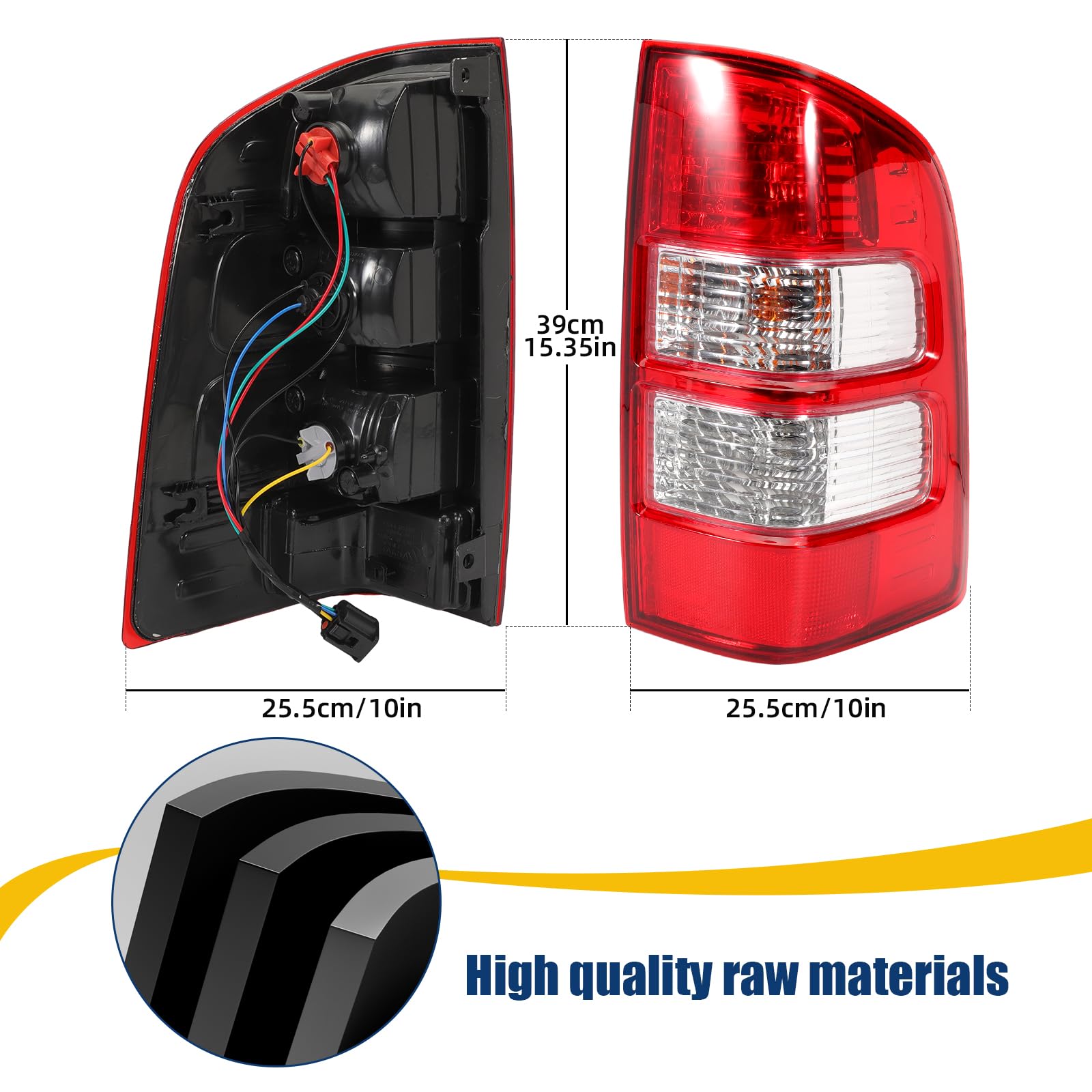 Luz trasera derecha para Ford Ranger MK2 Lámpara trasera para camioneta Thunder 2006-2011 Piloto trasero Tail Light