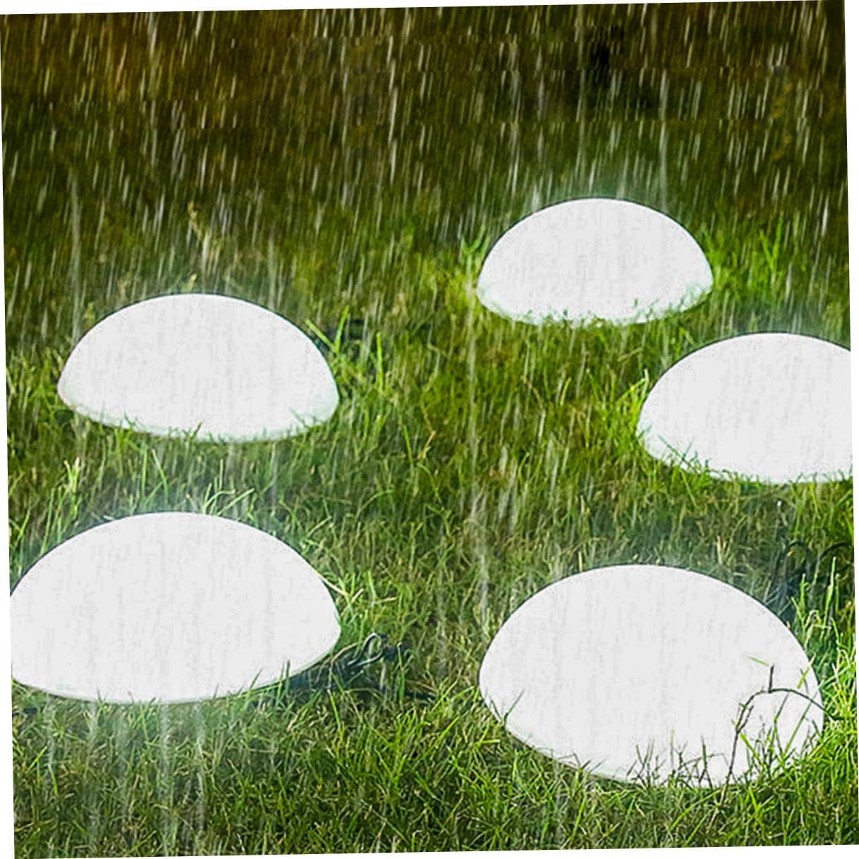 POPETPOP Solar Hemisphere Light Solar-Powered Decorative Lawn Lamp Ground Inserted Landscape Lighting Easy Installation Outdoor Garden Pathway Lighting