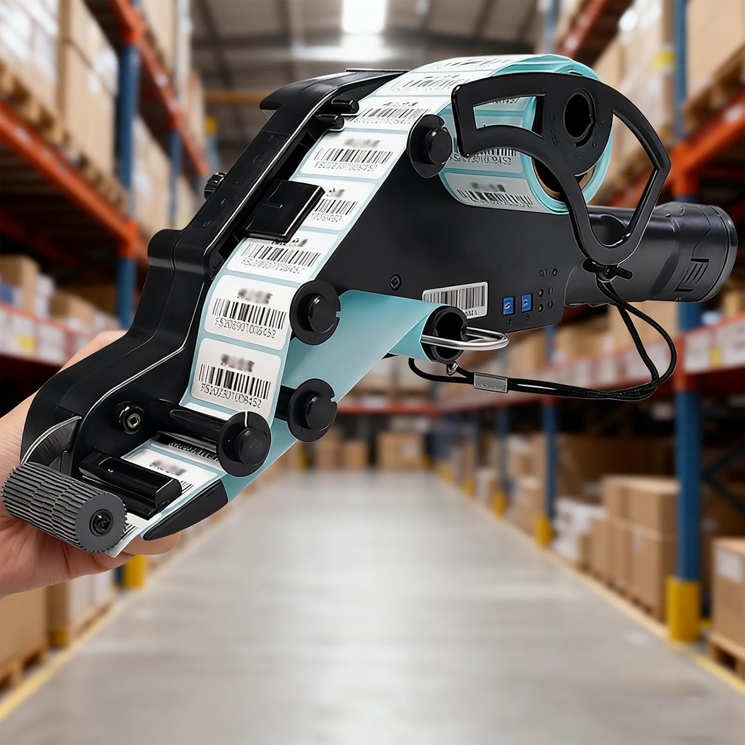 Handheld Label Applicator, Automatic Label Dispenser Machine for Shipping and Warehousing, Suitable for Labels 15-40mm/80mm Width