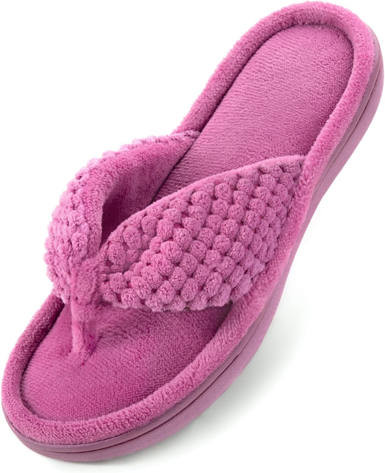 Women's Popcorn Flip Flop House Slipper with Memory Foam, Gift for Women Mom