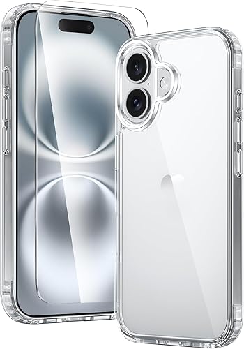Miniatura 123 de FNTCASE para iPhone Air Case Clear: Fundas magnéticas para teléfono con protector de pantalla a prueba de caídas, compatibles con Magsafe, delgadas