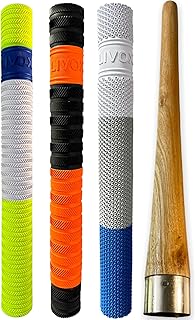 LIVOX Soft Comfortable 3 Rubber Grips for Better Shock Absorption 1 Gripper Cone for Cricket Bat Handle Accessories (Pack of 4)