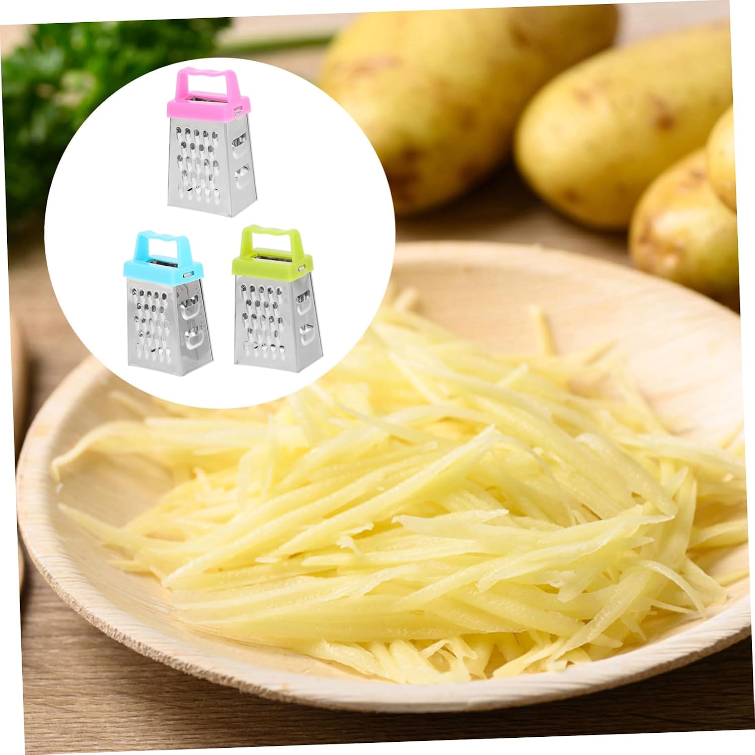 30 Pcs Mini Cheese Grater Versatile Kitchen Tool for Garlic Vegetables and Potatoes Easy to Store Resistant for Meal Prep and Cooking
