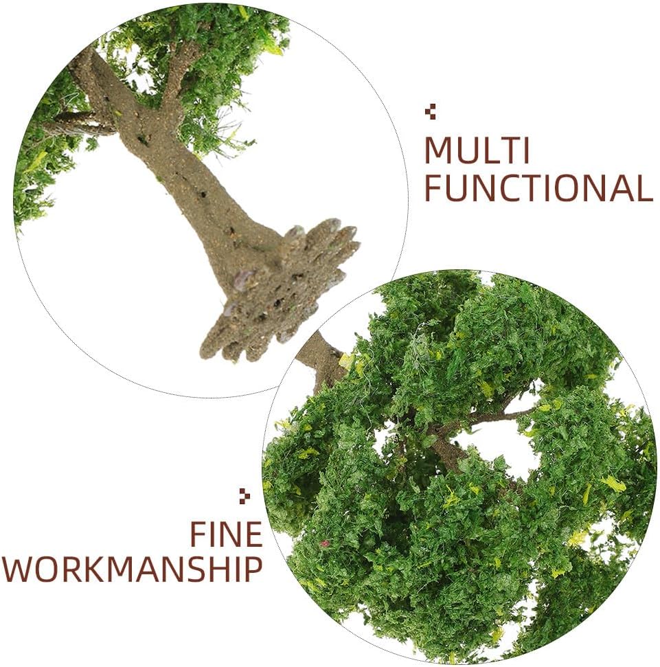 HANABASS Model Trees DIY Scenery 4.72 Inch Miniature Craft Trees for Railroad Architecture Diorama Landscape Decoration with Wire Frame