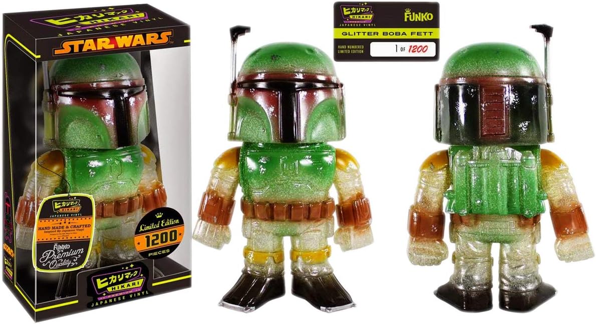 Limited Stock Funko Hikari: Star Wars - Glitter Boba Fett Premium Vinyl Figure