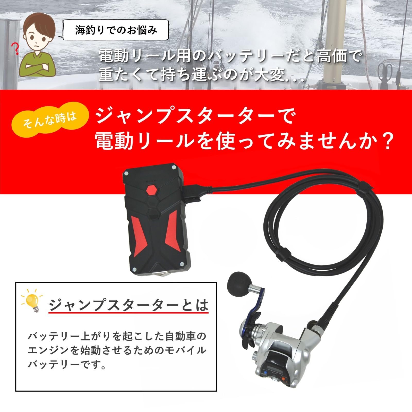 Amazon.co.jp: 電動リール用 電源コードセット 手軽に持ち運び出来る