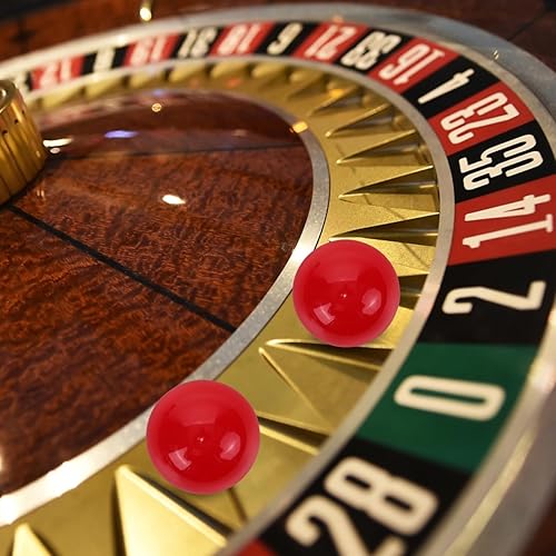 Miniatura 2 de 25pcs bolas de rifa bolas de bingo sin número bolas huecas de plástico 40MM rojo