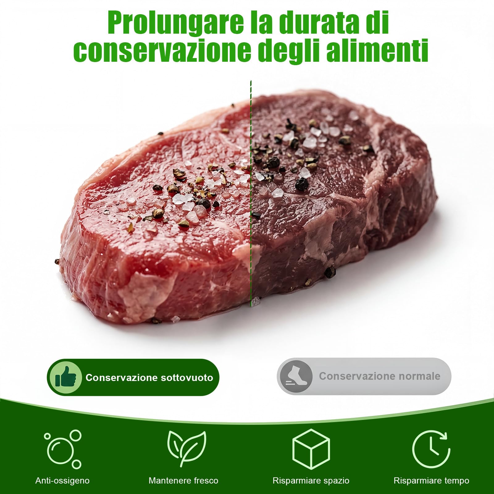 Sacchetti Sottovuoto Alimentari 100 Buste 30x40 cm – Senza BPA, Goffrati, Compatibili Tutte Macchine Sottovuoto, Ideali per Conservazione e Cottura Sottovuoto