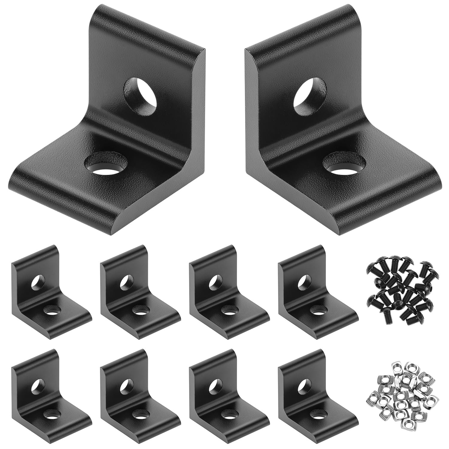 Équerres alu 2020 QWORK pour éliminer le jeu de vos structures en T