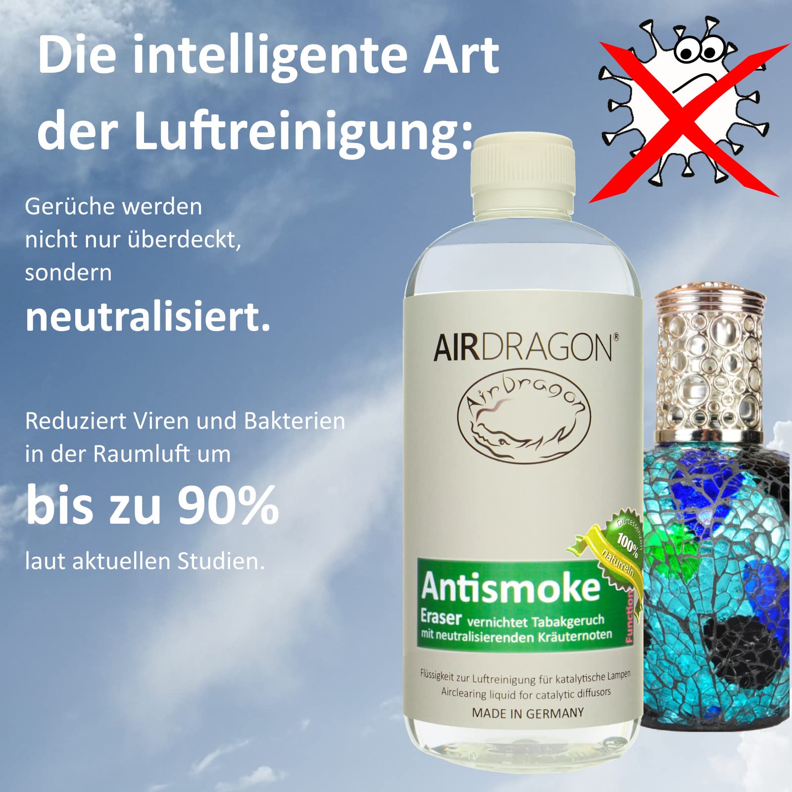 Airdragon Deutschland AIRDRAGON ANTISMOKE Natürlicher Raumduft