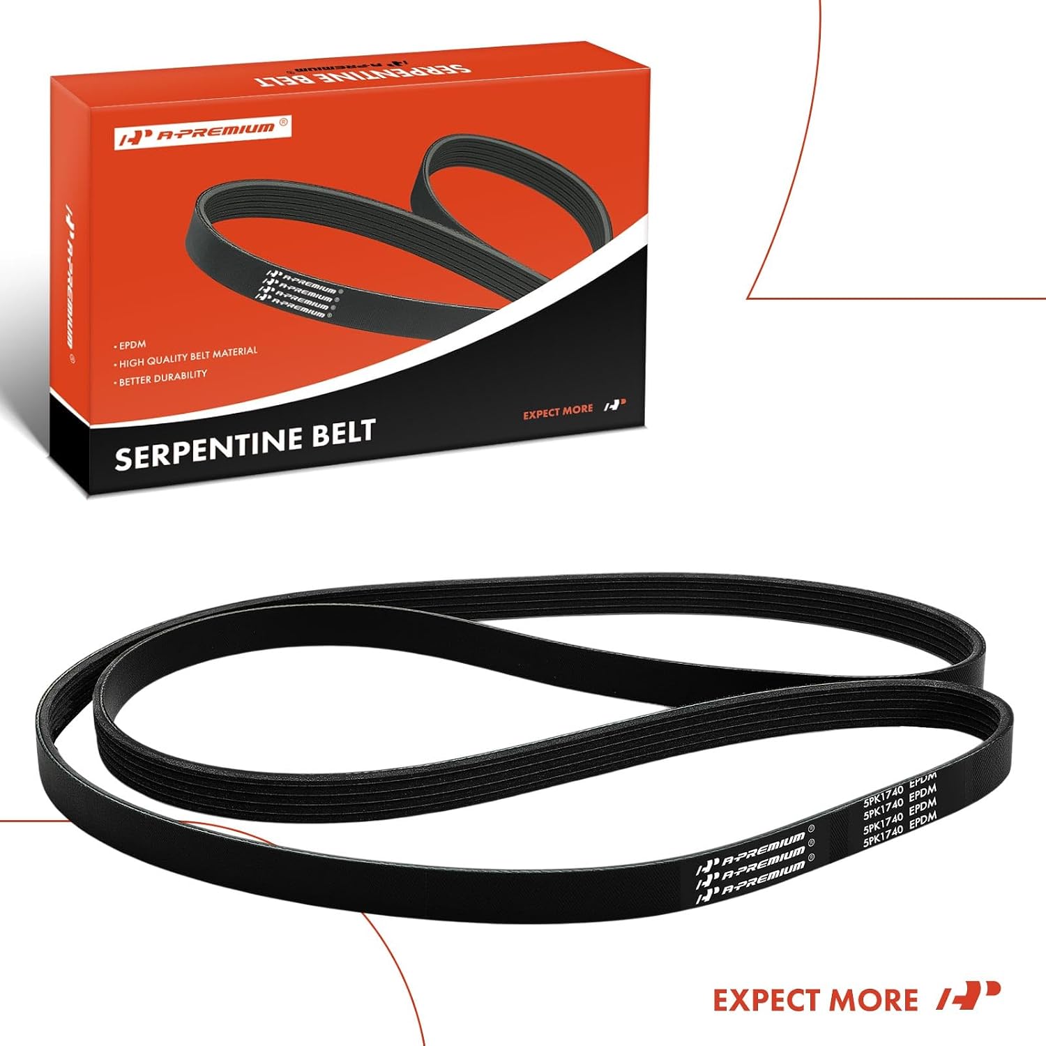 A-Premium 68.5 Inch Engine Serpentine Drive Belt Compatible with Chevrolet Malibu 2016-2024 1.5L
