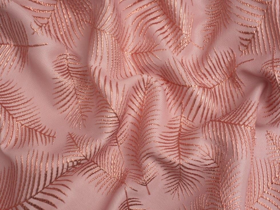 Minerva Core Range, tessuto broccato testurizzato per sartoria, colore rosa antico, larghezza 155 cm, al metro