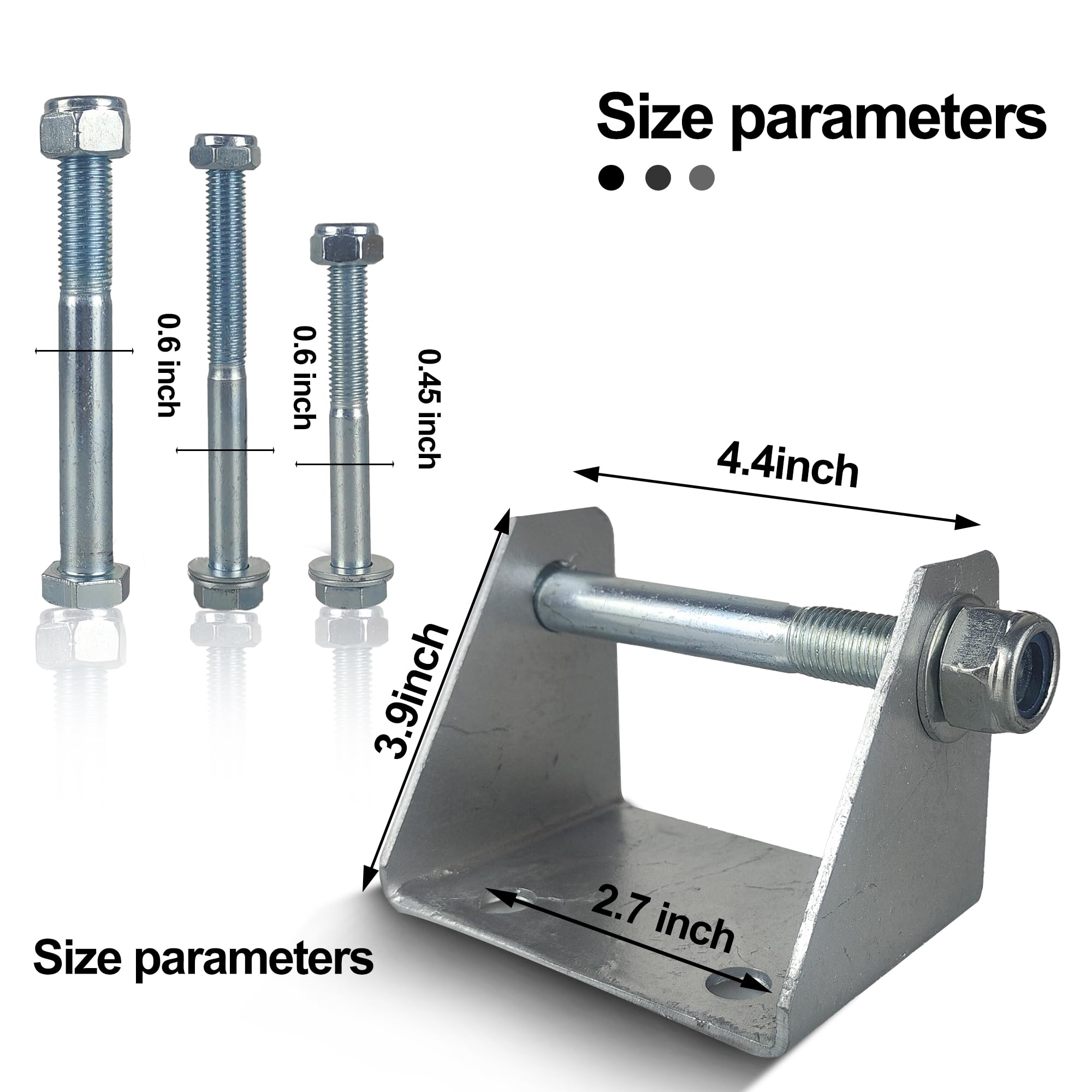 Colofulway Boat Roller Bracket Assembly for 4 inch Keel Roller Boat Trailer