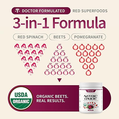 Vista 13 de Snap Supplements Polvo de raíz de remolacha orgánica, suplemento superalimenticio de óxido nítrico con remolacha, vitaminas B, granada y espinaca