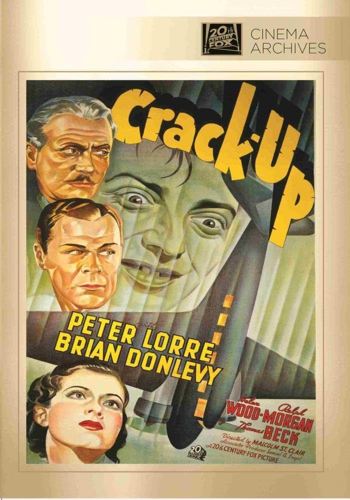Affiche du film "Crack-Up" (1936) avec Peter Lorre et Brian Donlevy