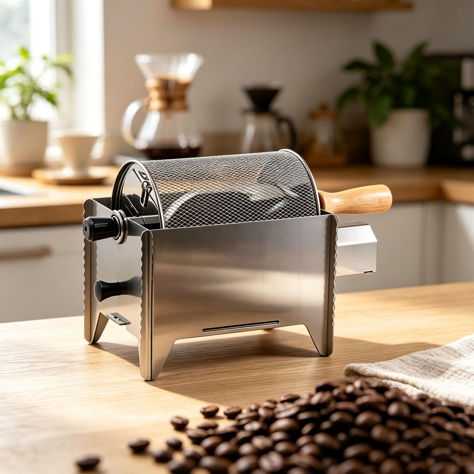 PioMue Mini Electric Coffee Bean Roaster Sieve