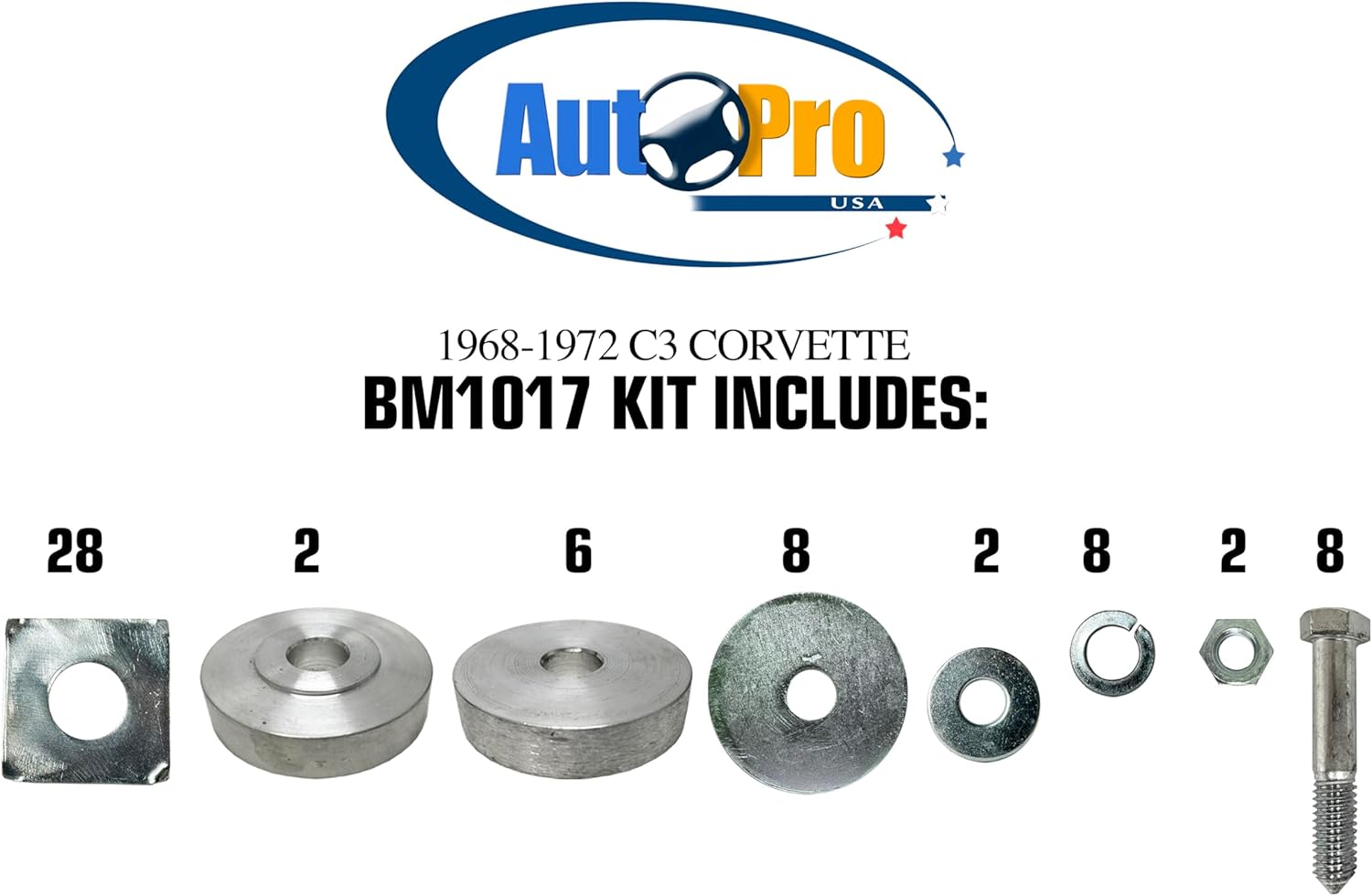 Body Mount Bushings Compatible with C3 Corvette 1968-1972