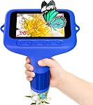 SKYBASIC Digital Microscope for Kids, 2" Screen 1000X Handheld Microscope HD Pocket Portable Microscopes Camera, Science Edu Fun Birthday Gifts Toys for Ages 4-12 Children Students Boys Girls -Yellow
