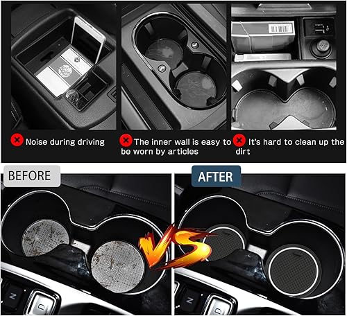 Miniatura 3 de Alfombrillas con ranura para puerta Tucson 2024, para Hyundai Tucson 2022-2024, accesorios para consola central, compatibles con Hyundai Tucson